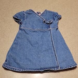 Vintage Y2k Baby Gap Denim Dress 2002 Blue (SIZE 12-18 MONTHS)